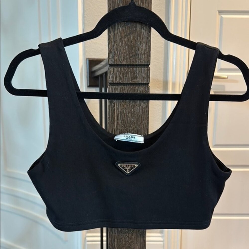 Prada Black Crop Top